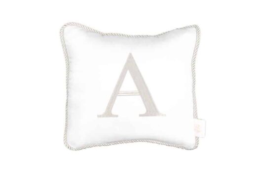 Pillow with letter for a boy