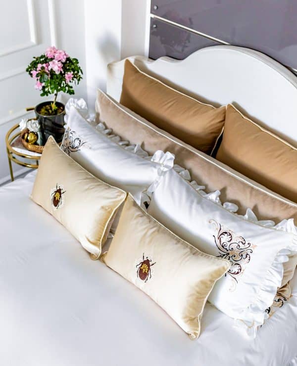 Luxury Bed Linen Set "Mustard and Brown" - Image 4