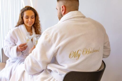Men's Bathrobe "My husband" - Image 4