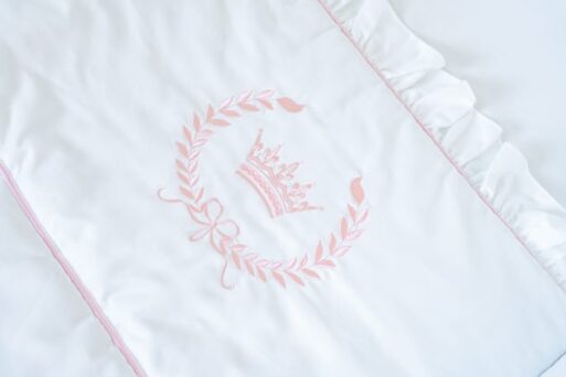 Luxury Baby Bedding "Pink Crown" - Image 2