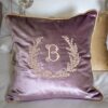 Decorative pillow "Leaves with letter" - Image 4