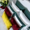 #emiraldborder #luxurybedding #bedding #greenbedding