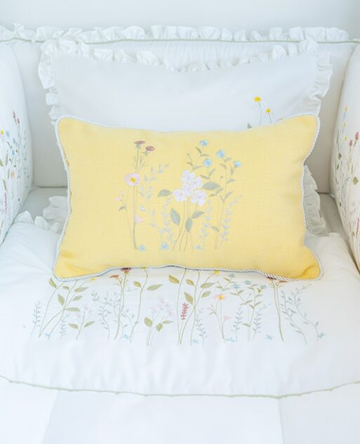 "Sunlit Floral Charm" Pillow - Image 4