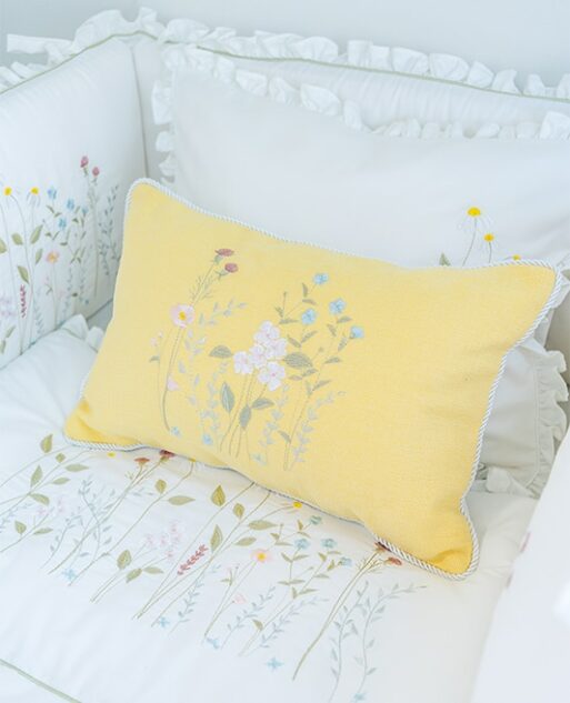 "Sunlit Floral Charm" Pillow