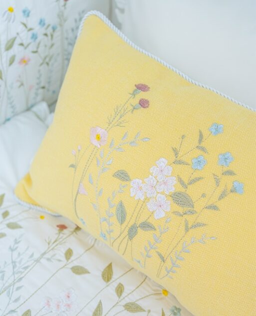 "Sunlit Floral Charm" Pillow - Image 2