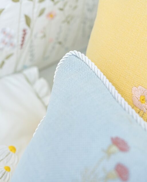 "Sky Petal Elegance" Pillow - Image 3