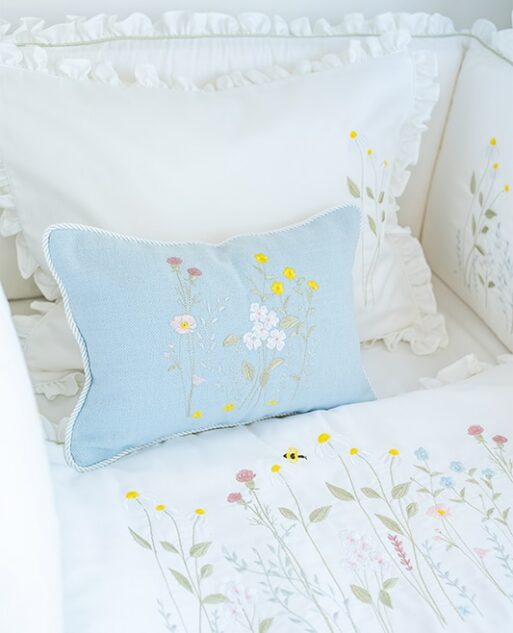 "Sky Petal Elegance" Pillow - Image 4