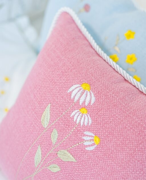 Pink Pillow "Petite Blossom Whisper" - Image 3