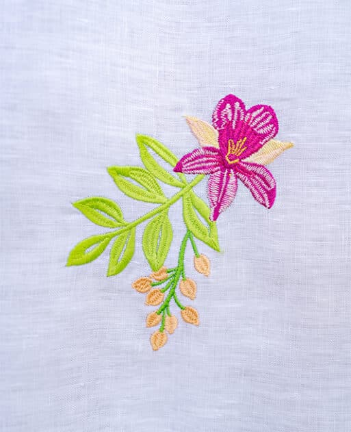Tropical Opulence Hemstitch Linen Tablecloth 160*300 cm - Image 3