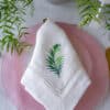 3 Tropical Elegance Hemstitch Linen Napkins - Image 4