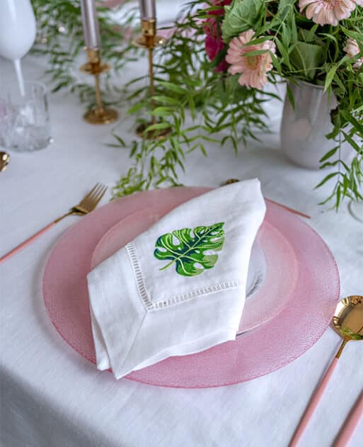 Broadleaf Harmony Double-Layered Linen Napkin - Image 2