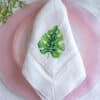 3 Tropical Elegance Hemstitch Linen Napkins - Image 2