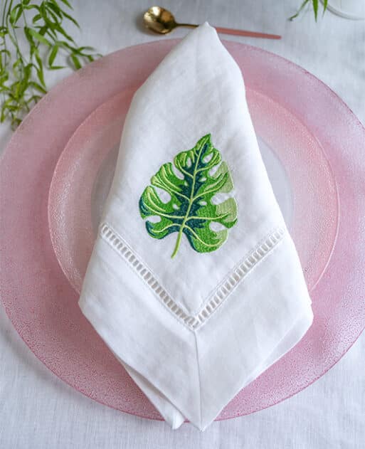 Broadleaf Harmony Double-Layered Linen Napkin