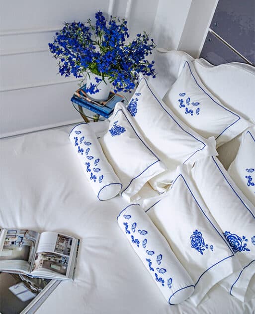 Pillow Case "Azure Blossom" - Image 4