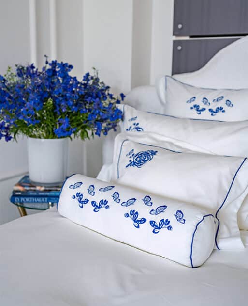 Decorative Pillow "Blue Butterfly"