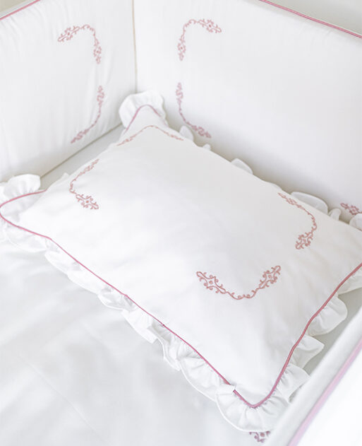 Baby Pillowcase "Vintage Blush" / ציפית לכרית תינוק - Image 4
