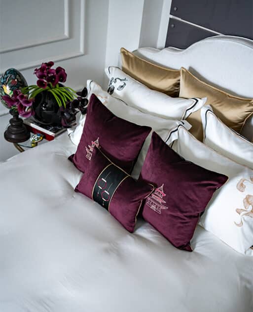 Mystic Lanterns Velvet Cushion - Image 4