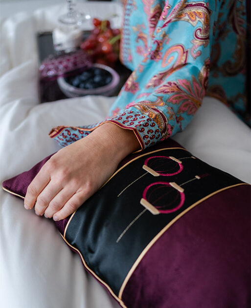 Mystic Lanterns Velvet Cushion