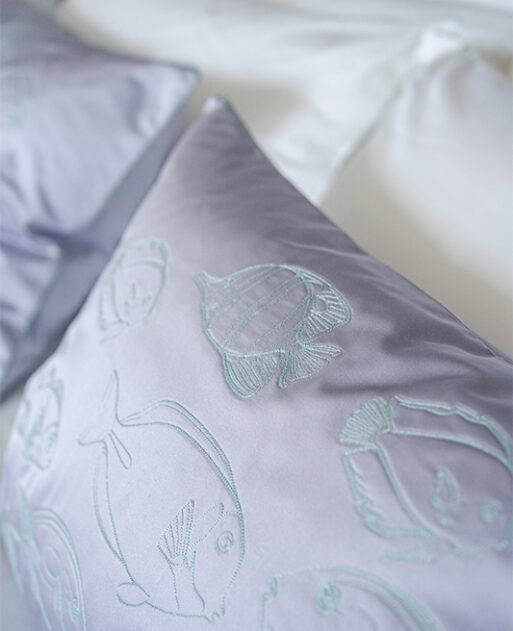 "Aqua Gleam" Decorative Pillow - Image 3