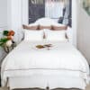 Cocoa Elegance Bordered Bedding Set