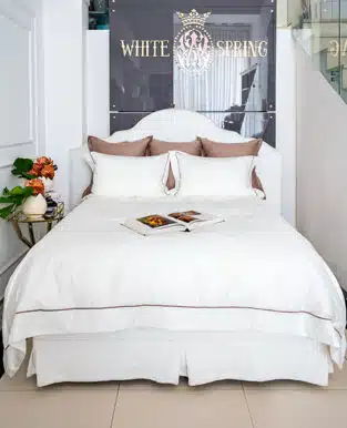 Cocoa Elegance Bordered Bedding Set