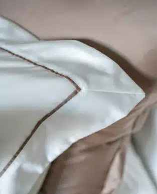 Cocoa Elegance Bordered Pillowcase