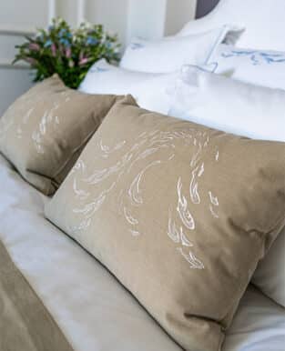 The Fish Embroidery Pillow