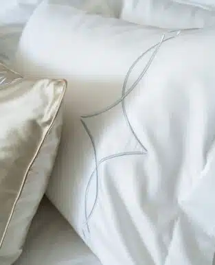 Geometric Embroidered Pillowcase