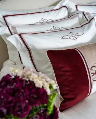 Burgundy Frame Pillowcase